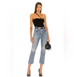 Agolde Riley High Rise Straight Crop